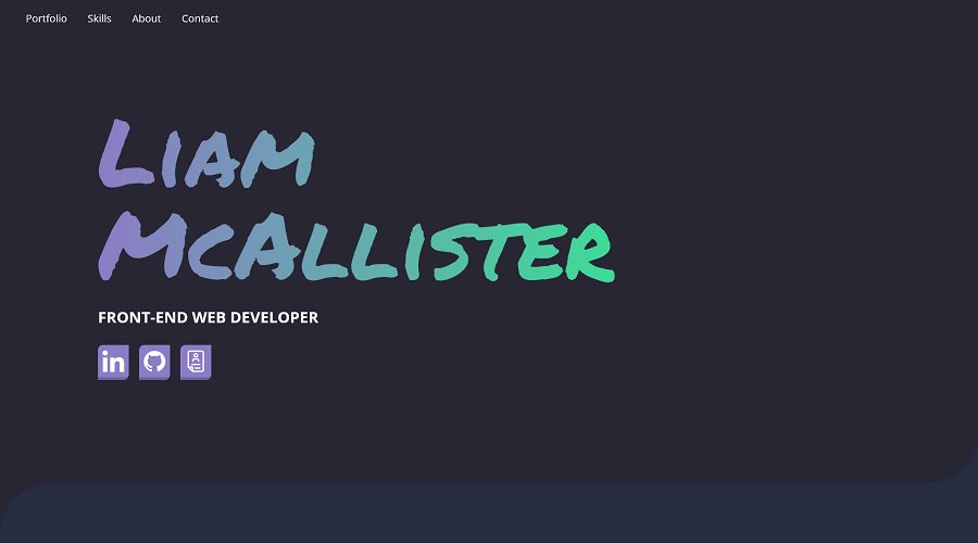 GitHub - liam-mcallister/portfolio-site: A portfolio website for Liam ...
