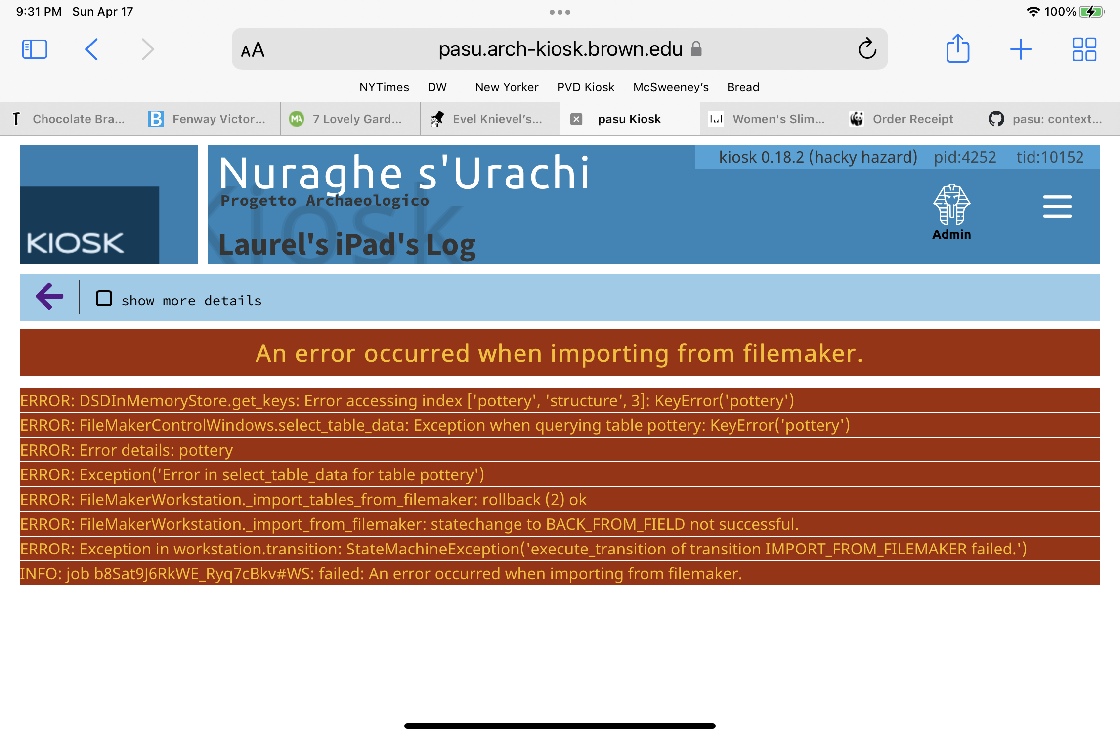 import failed: PASU import refused · Issue #1552 · arch-kiosk/arch ...