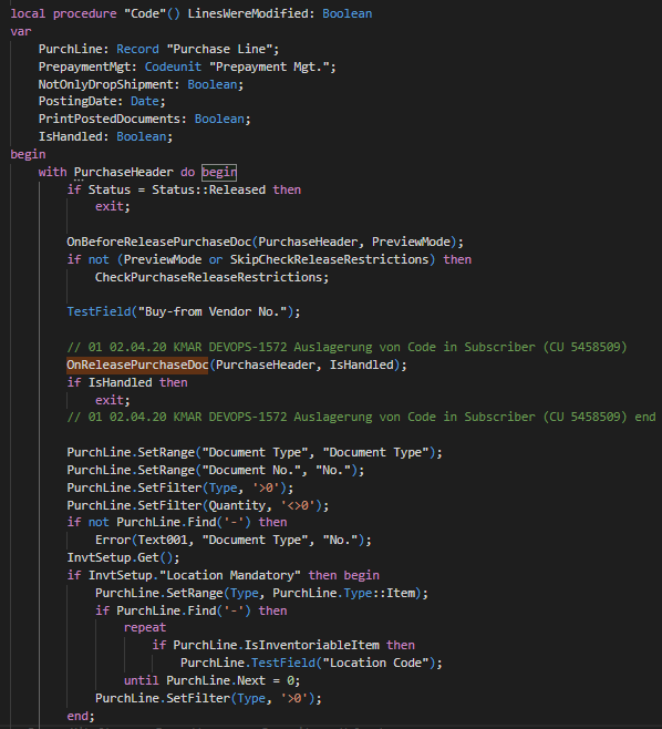 [Event Request] Codeunit 415 "Release Purchase Document ...