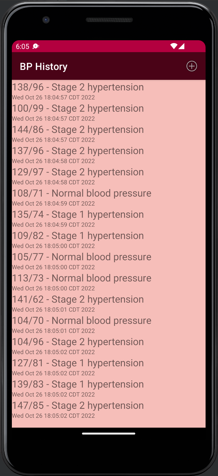 Android Bp GitHub - anand92490/BP-App: Android mobile App that simulates the BP ...