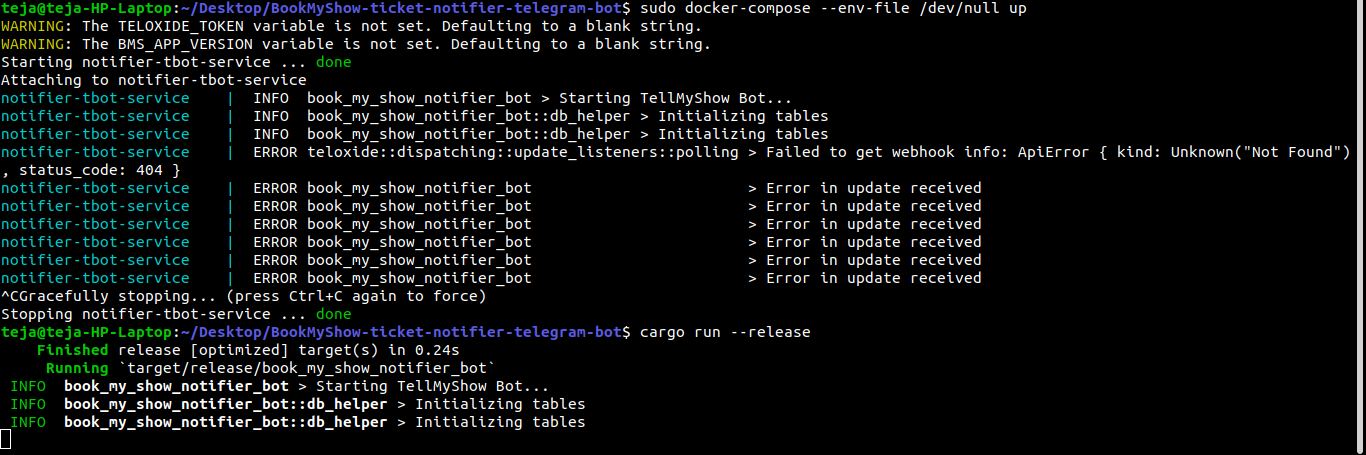 Error while running in docker · Issue #1 · abinpaul1/BookMyShow-ticket ...