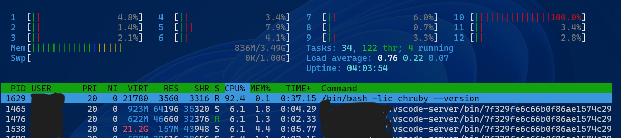 High CPU utilization when enabled · Issue #1574 · Shopify/ruby-lsp · GitHub