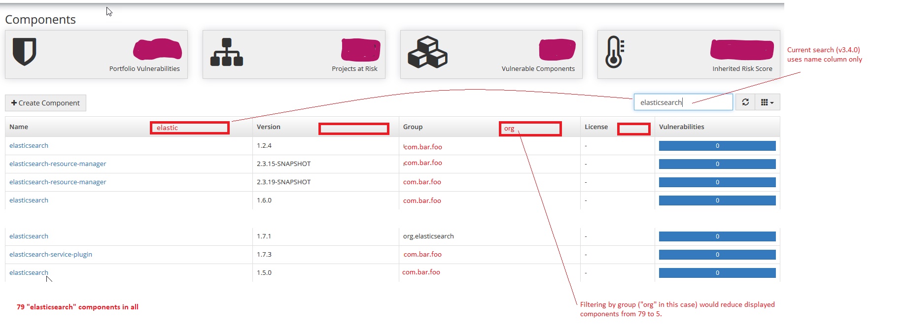 component-filtering