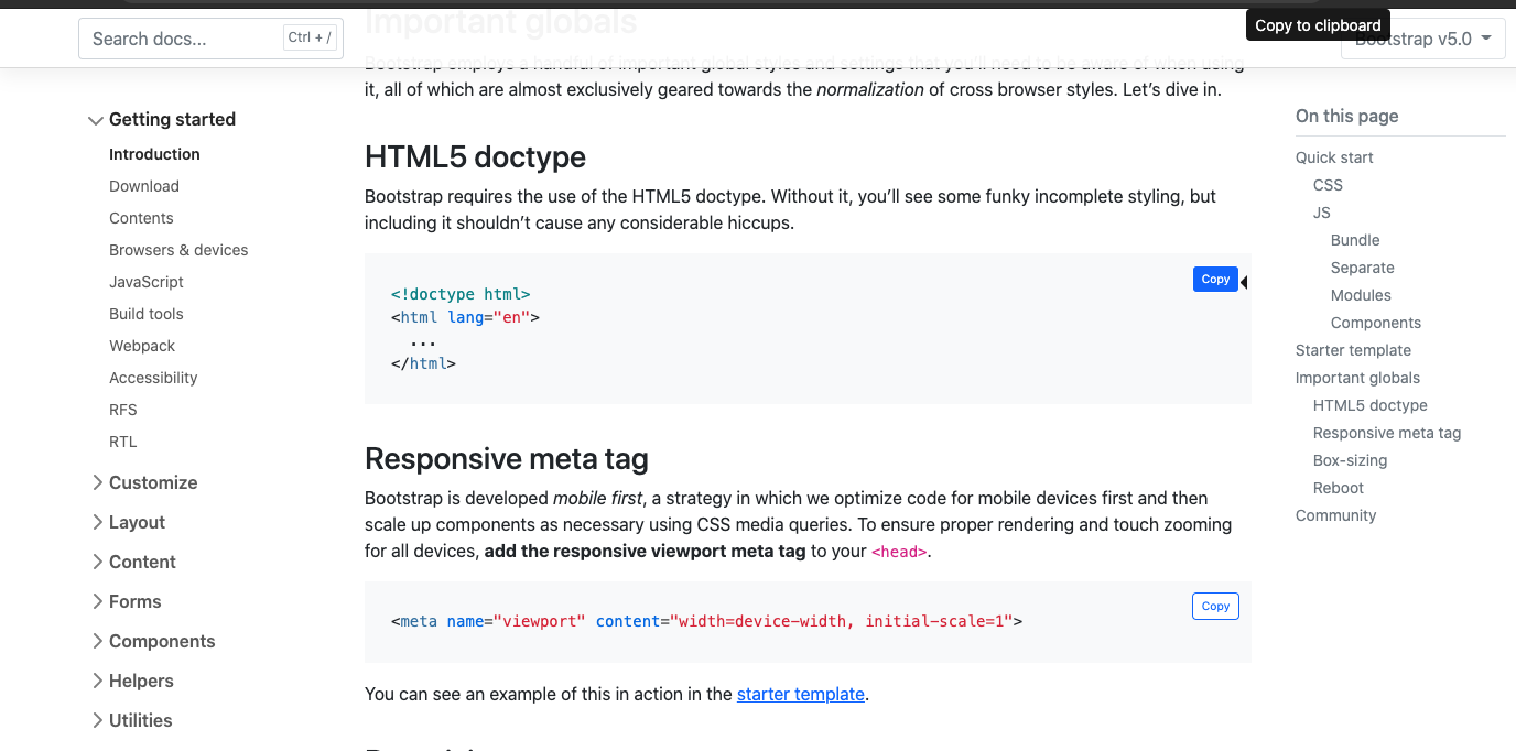copied tool tip in doc not proper · Issue #33363 · twbs/bootstrap · GitHub