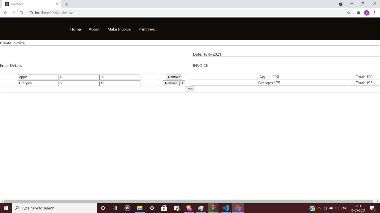 GitHub - rohinidev-bit/Invoice-Generator: An invoice generator tool ...