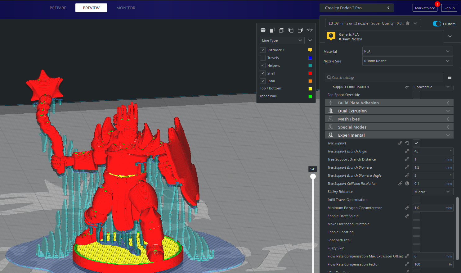 4.6.1 - Tree supports not rendering properly · Issue #7781 · Ultimaker ...