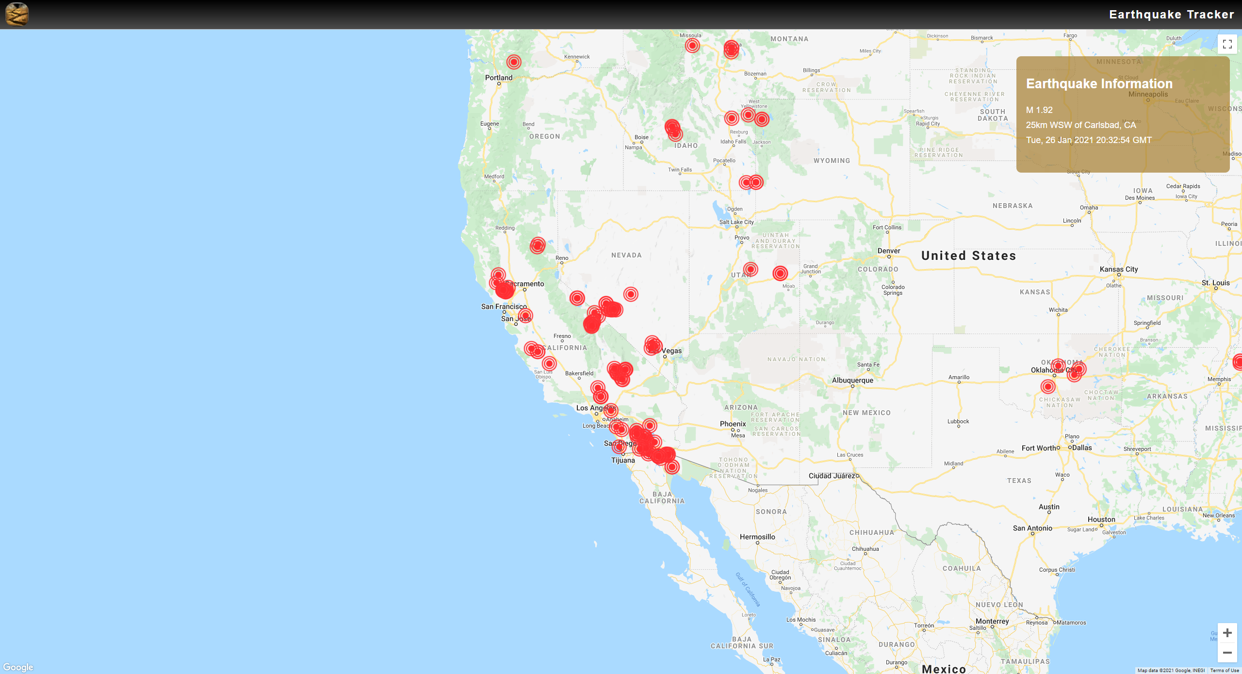 GitHub - brh377/earthquake-tracker: This is a code repository for the ...