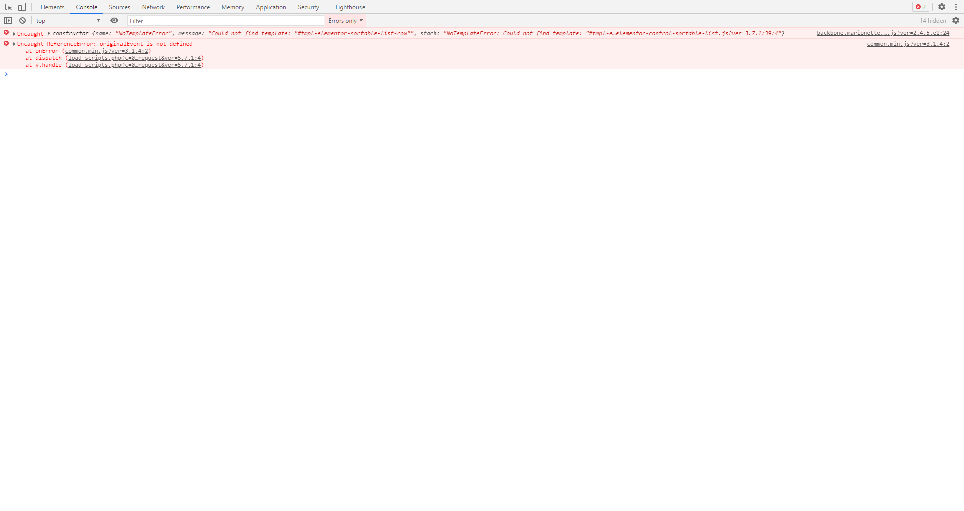 error · Issue 13059 · elementor/elementor