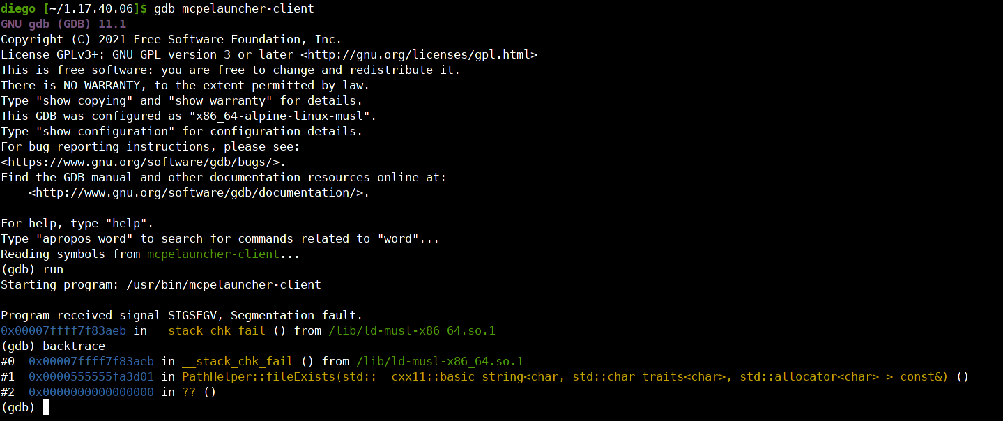 Segmentation fault in Alpine linux v3.15 (musl) · Issue #708 ...