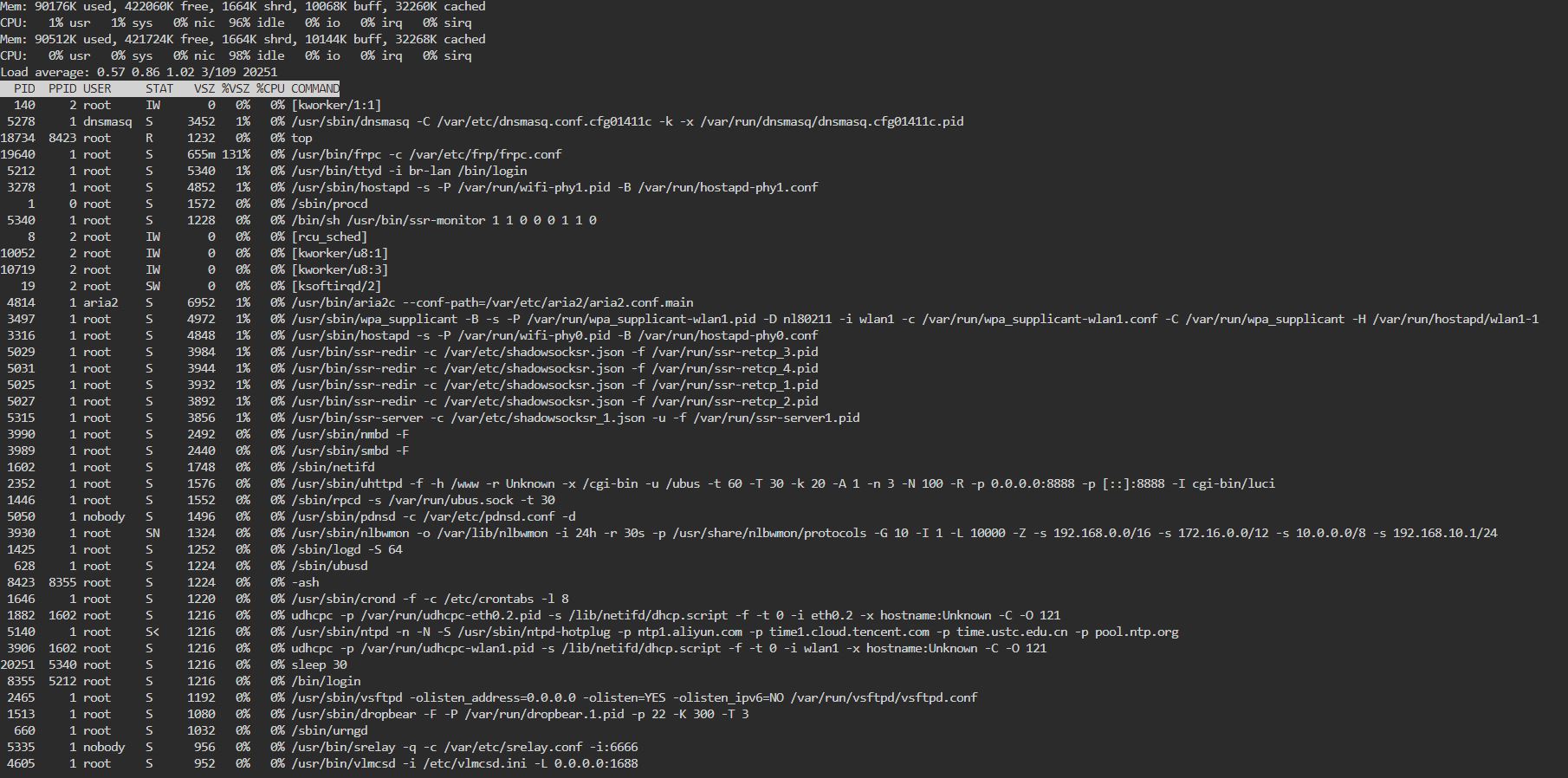 frpc穿透在部分设备上占用异常 · Issue #3454 · coolsnowwolf/lede · GitHub