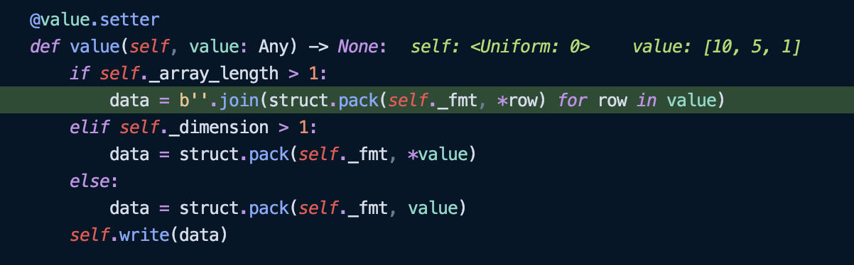 Error when assigning values to an array uniform (regression in 5.7.1 ...