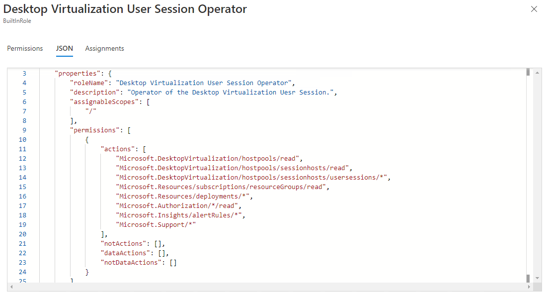  desktop virtualization user session operator lacks required