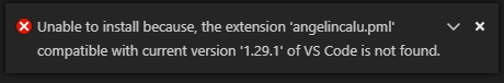 Extension doesn't work with VSCode 1.29.1 · Issue #2 · x10sv/pml · GitHub