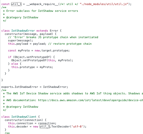 Unable to use IotShadowClient in the browser · Issue 222 · aws/awsiot