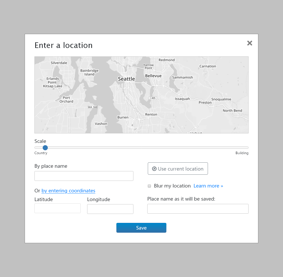 New design for location popup modal · Issue #7031 · publiclab/plots2 ...