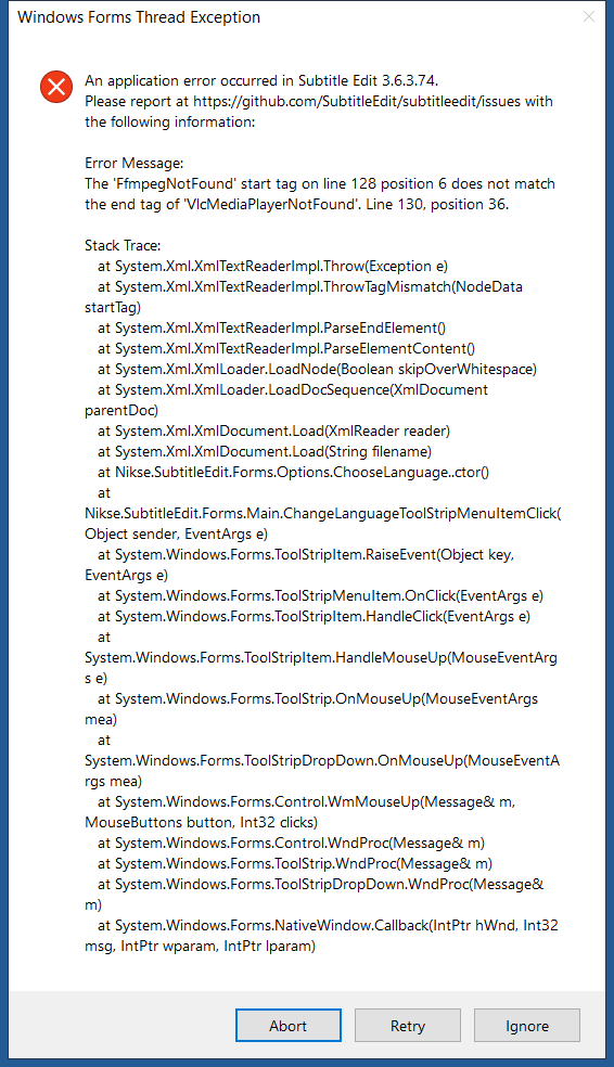 Can't switch UI language · Issue #5510 · SubtitleEdit/subtitleedit · GitHub