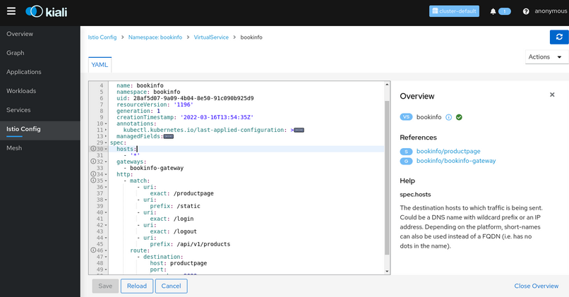 Fix "info" icons in the yaml config editor · Issue #5097 · kiali/kiali ...