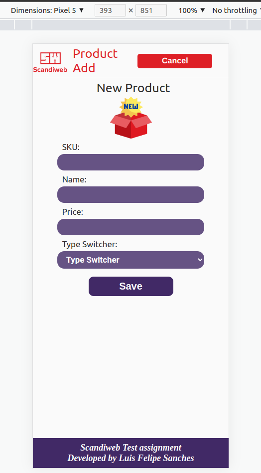 GitHub - LuisFSanches/SCANDIWEB_TEST: Test