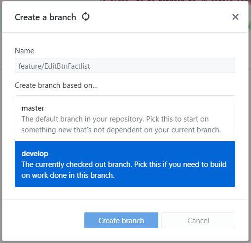 Version 2.1.0 github desktop app is not creating the branch it is ...
