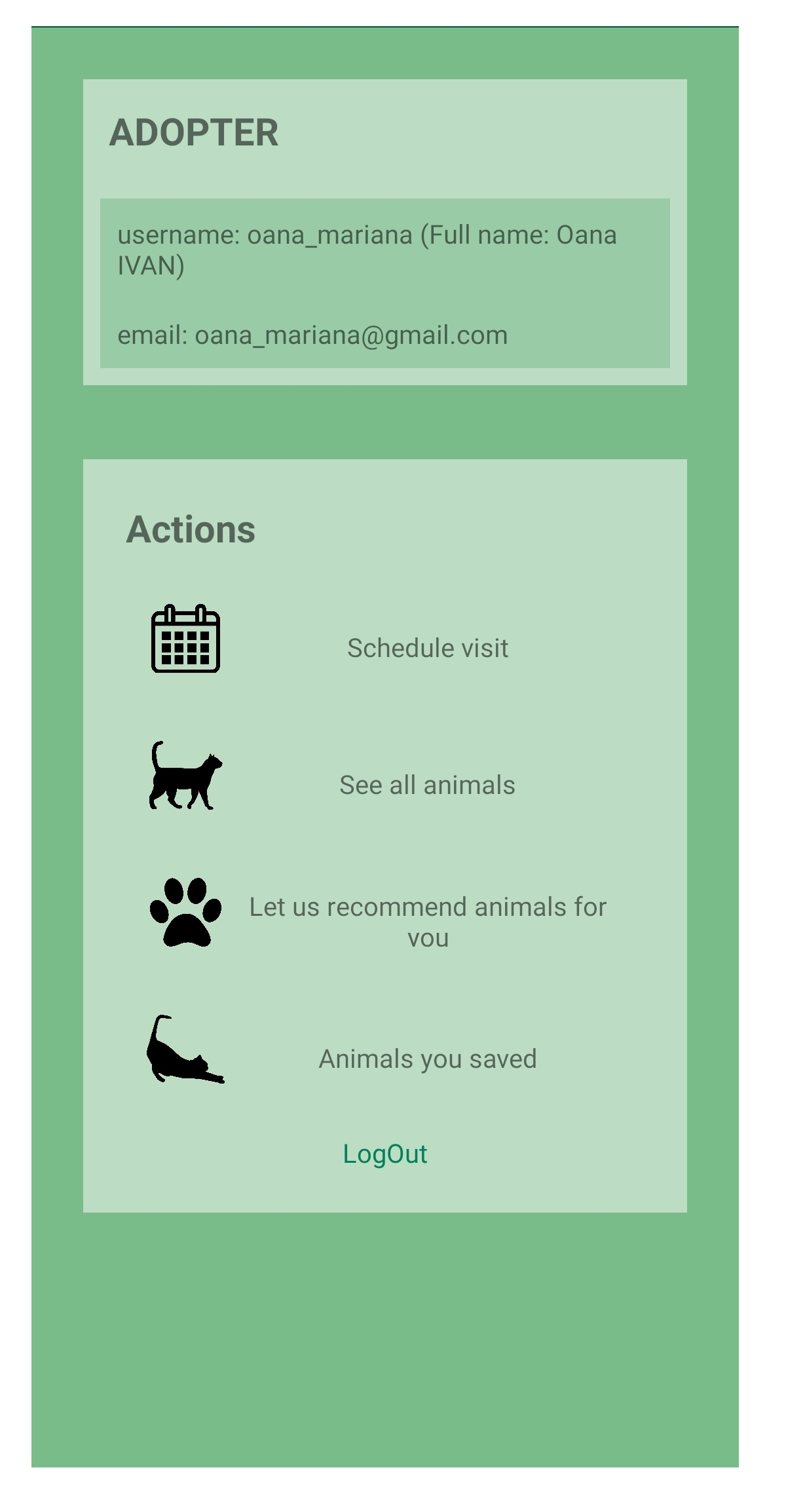 GitHub - Oana-Ivan/AnimalCare: Android application that uses a custom ...