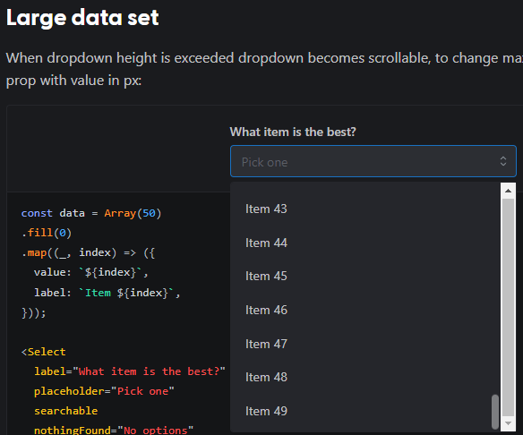 Select has an additional scroll bar on "Large data set" · Issue #507 ...