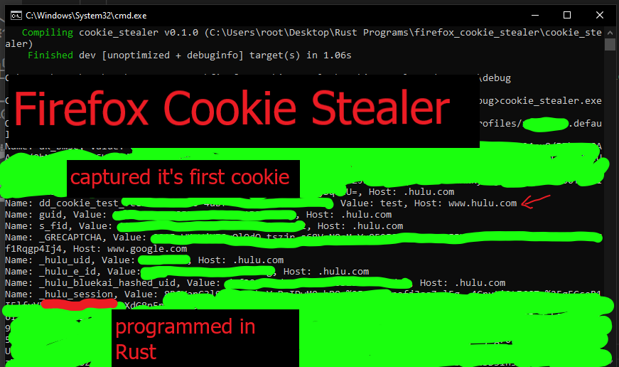 GitHub NetwCodeProjects/firefox_cookie_stealer