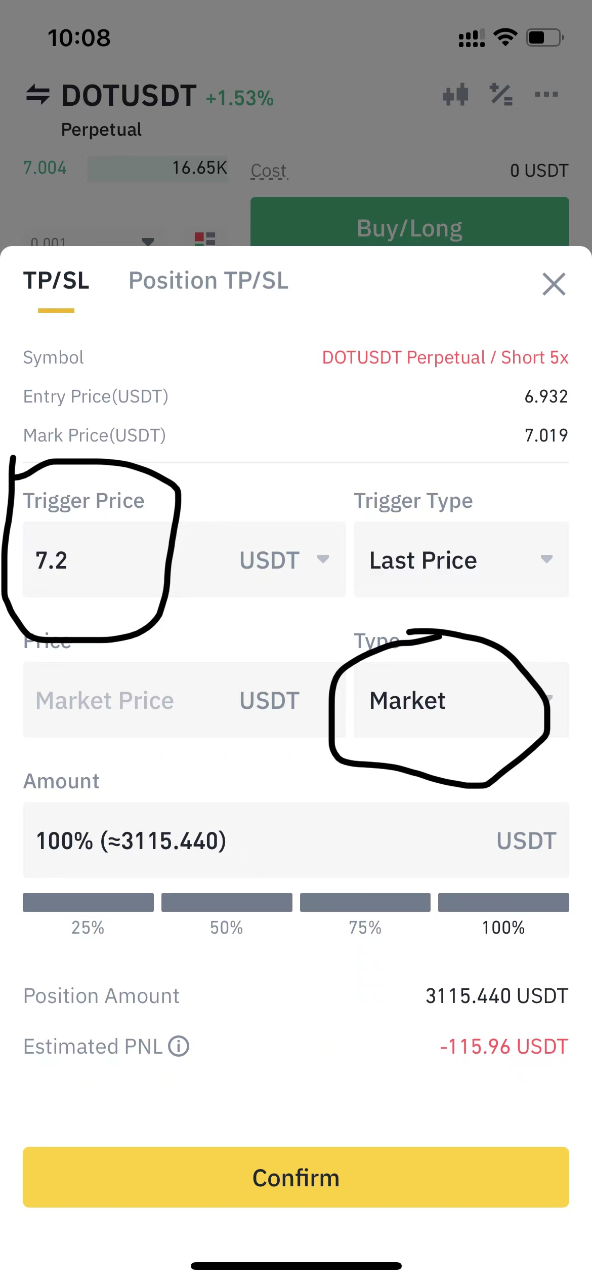Support stoploss order of "trigger price + market price" on Binance ...