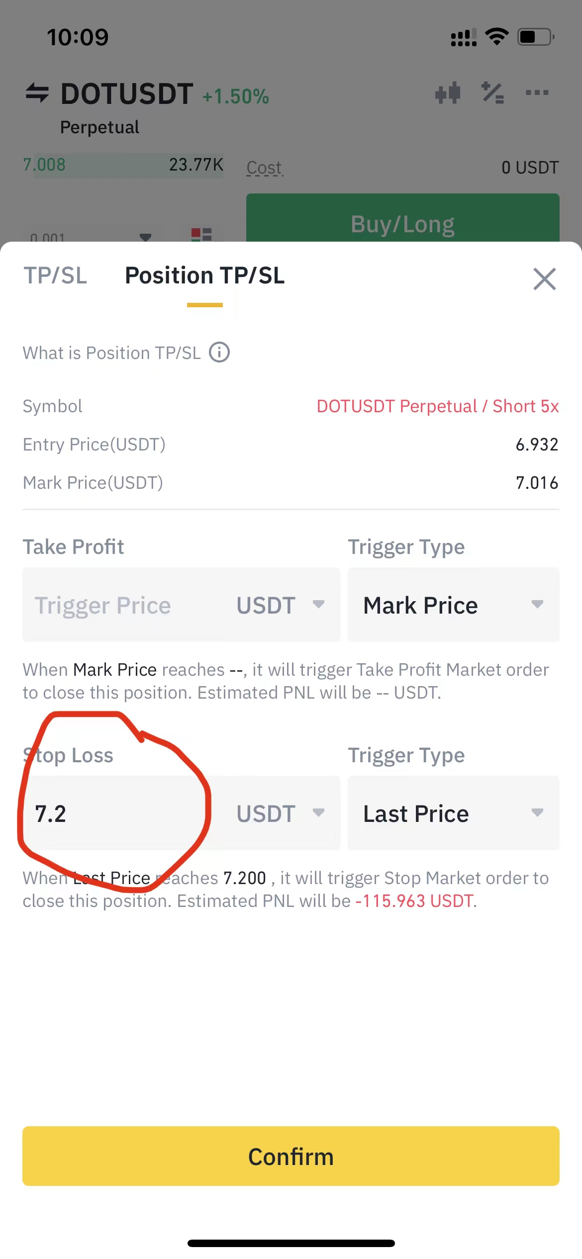 Support stoploss order of "trigger price + market price" on Binance ...