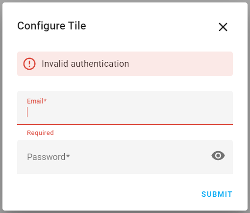 Tile - Unable to install integration - Invalid Authentication · Issue ...