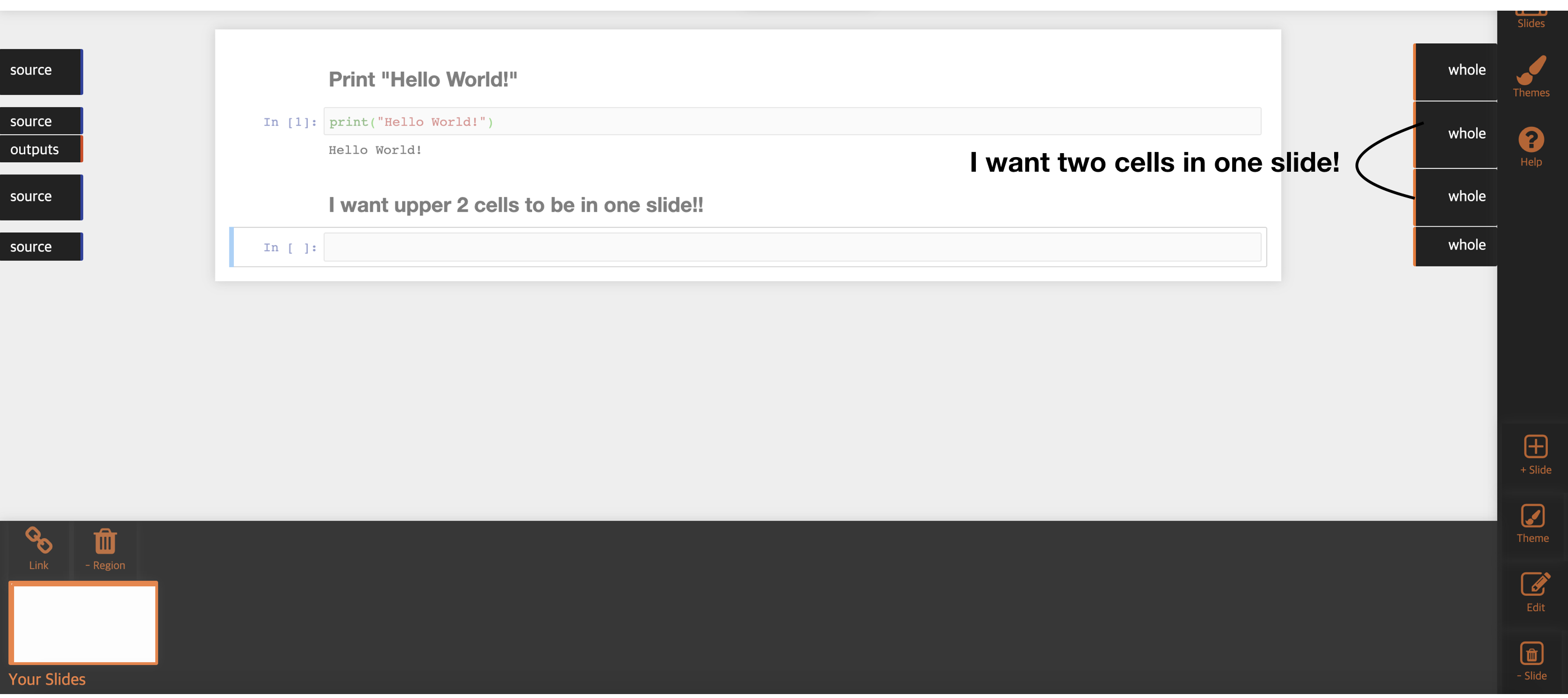 How Can I Link More Than One Cell Without Edit Custom Region Issue