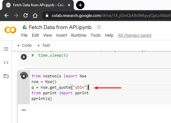 nsetools library function not responding in Colab · Issue #1534 ...