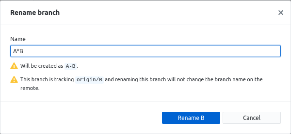 Warn user if branch exists on remote when creating branch by Daniel ...