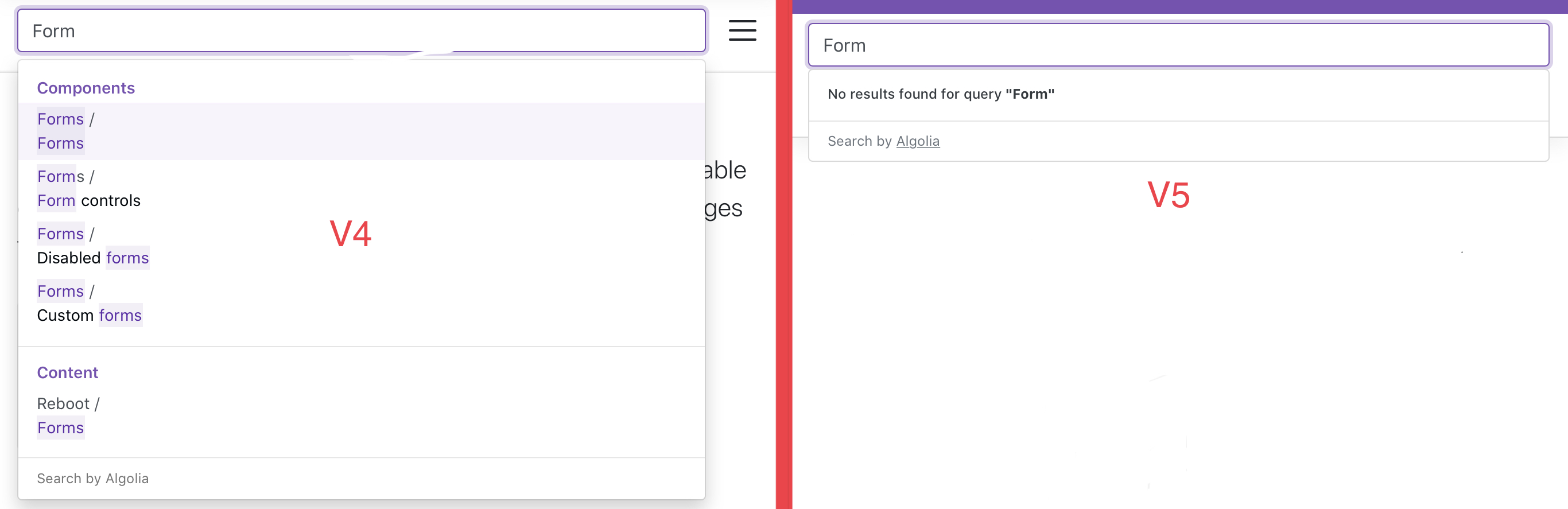 Search form not working in v5 Docs page. · Issue #31060 · twbs ...