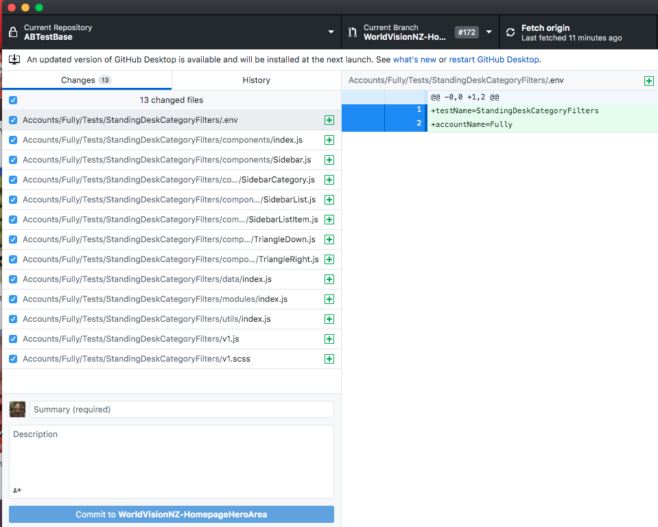 Switched branches from A to B, instead brought changes from B to A