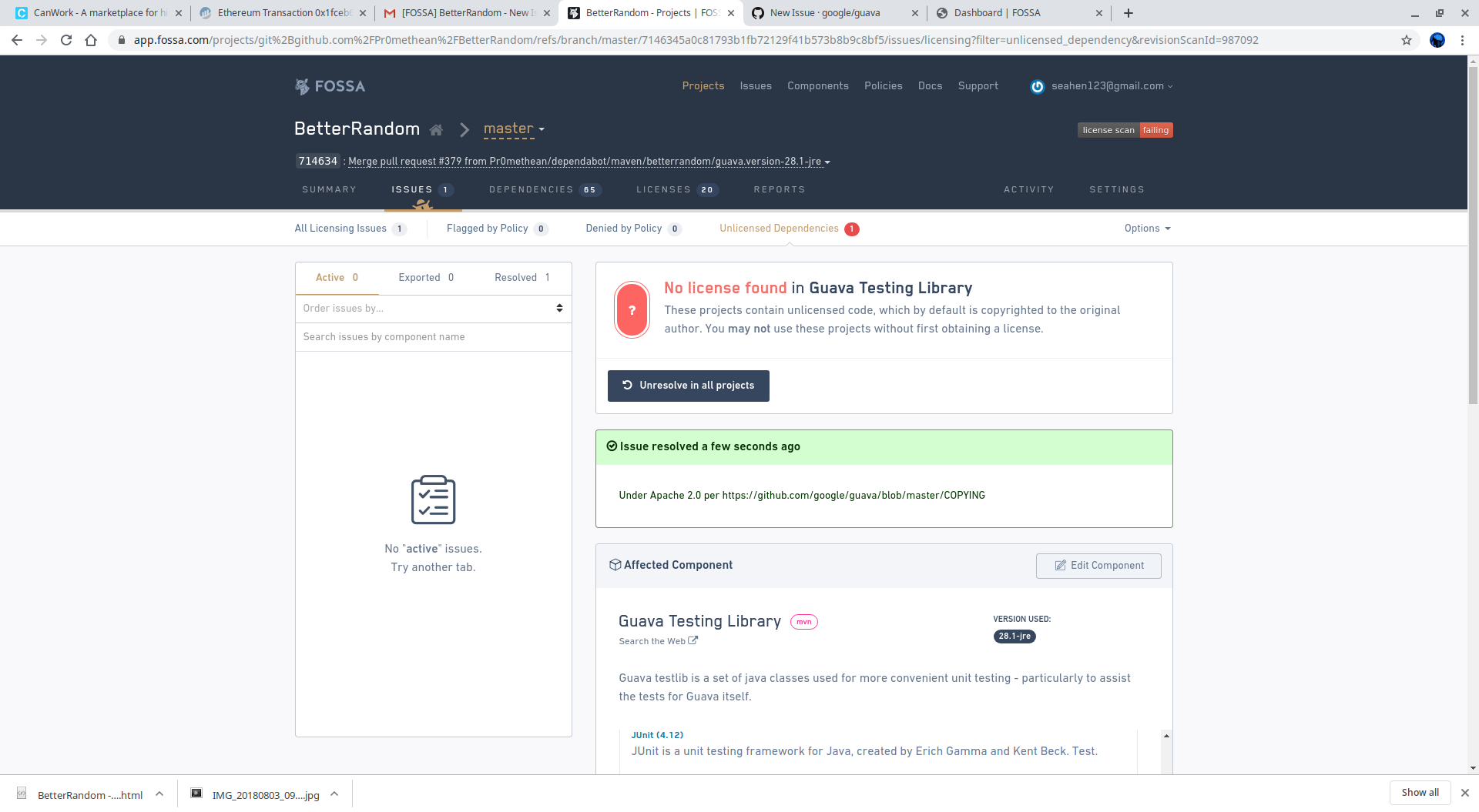 Testlib 28.1-jre has no machine-readable licence · Issue #3585 · google ...