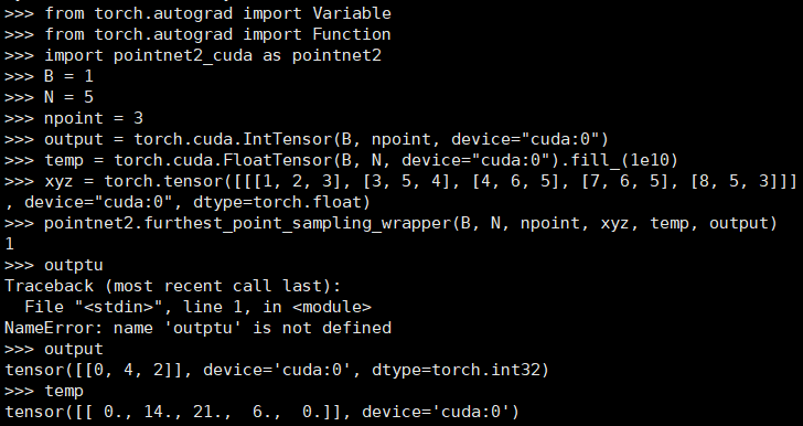 cannot use pointnet2.furthest_point_sampling_wrapper in the project ...