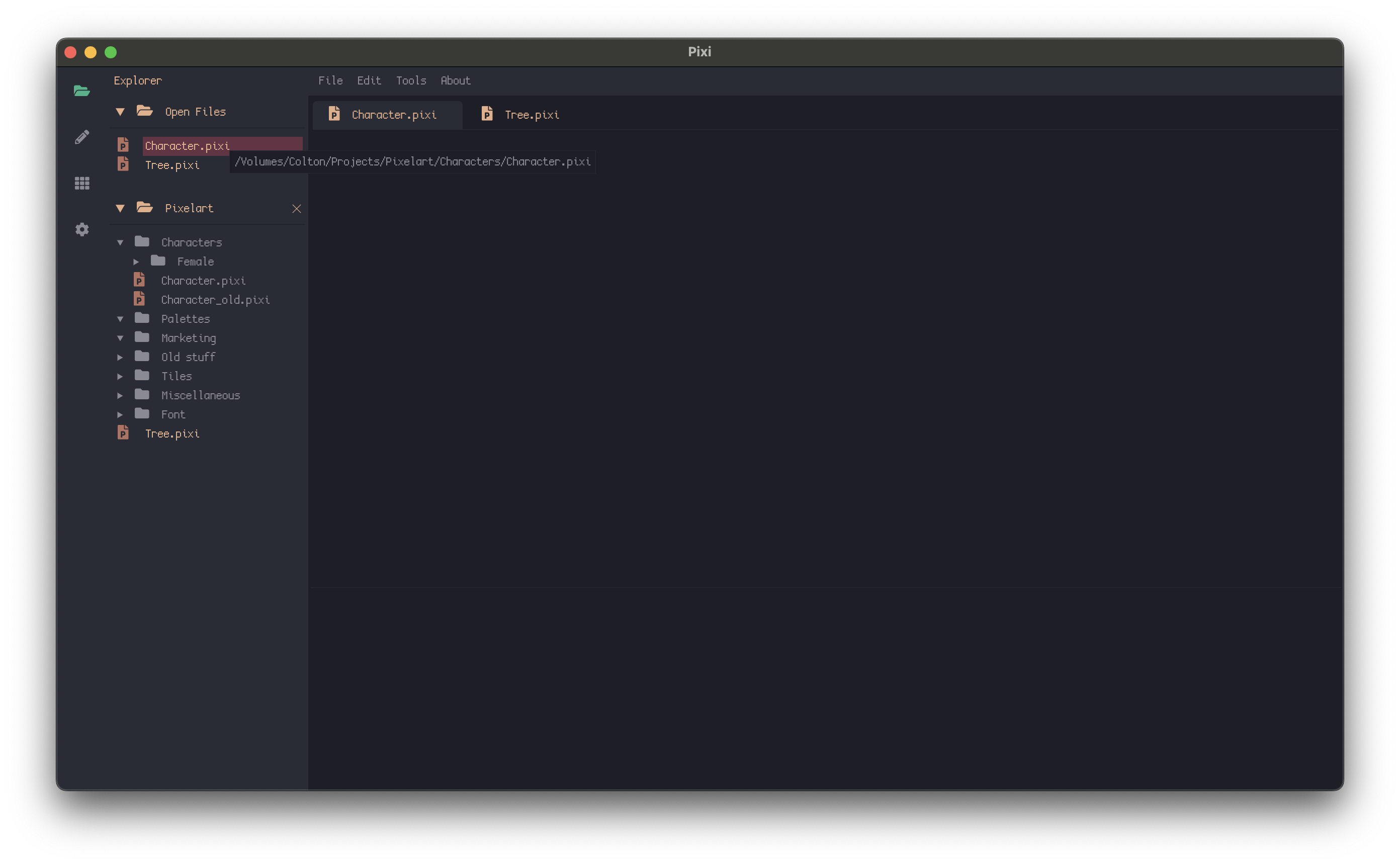 GitHub - mewbak/pixi: Pixel art editor made with Zig. · GitHub