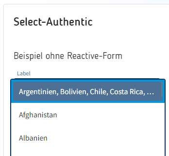 Auswahlbox bei lux-select-ac im Theme authentic ungünstig positioniert ...