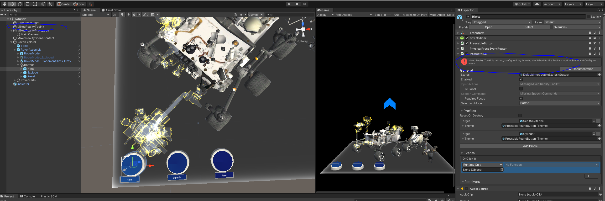 MRTK is missing but it is in my project? · Issue 379 · MicrosoftDocs