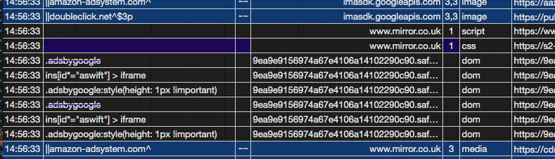Cosmetic filters blocks without color on logger · Issue #2022 · dhowe ...