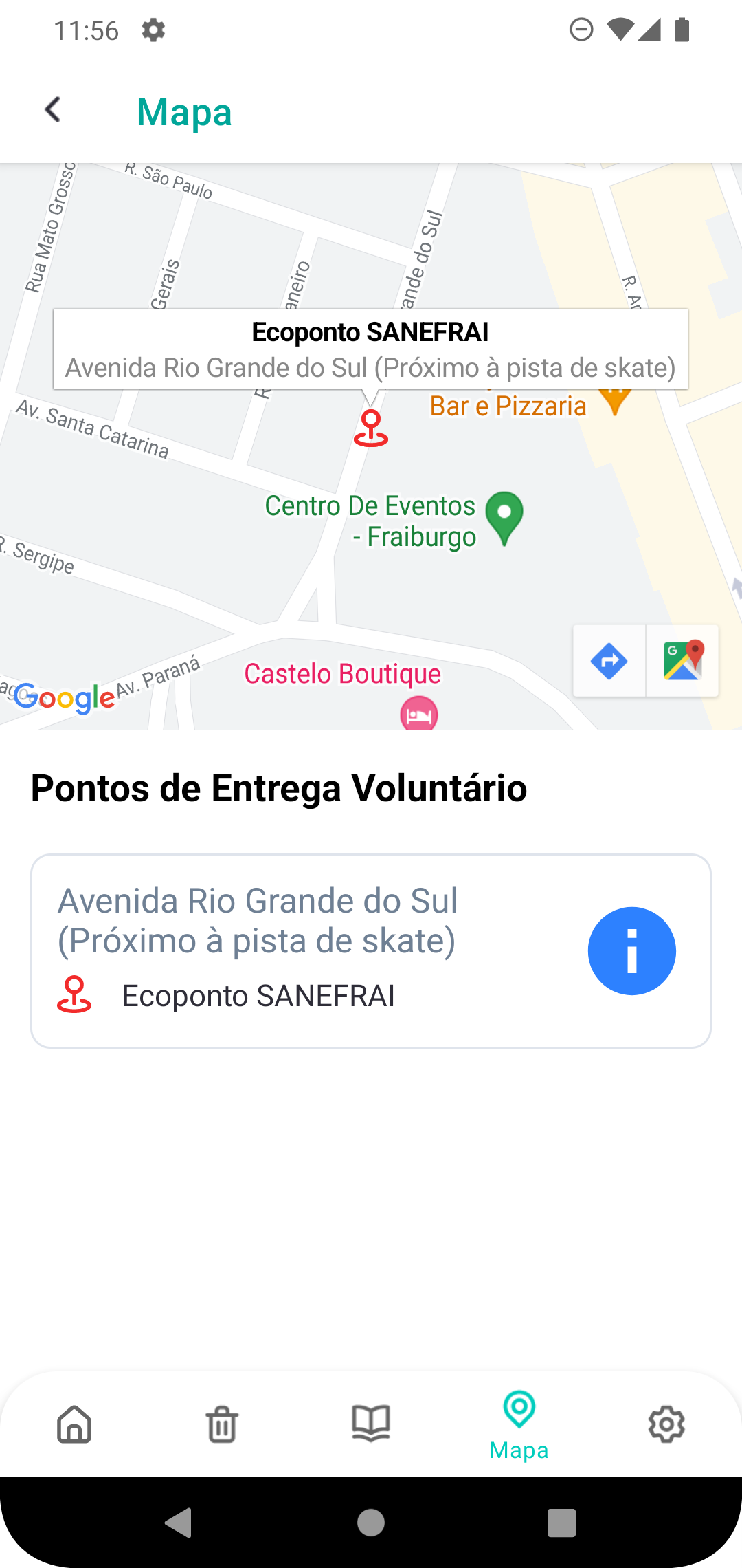 Pontos de entrega voluntários