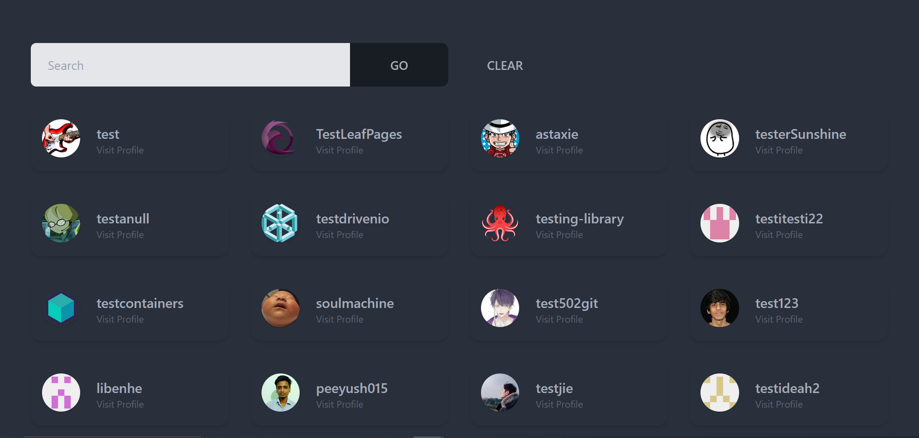 Search Page