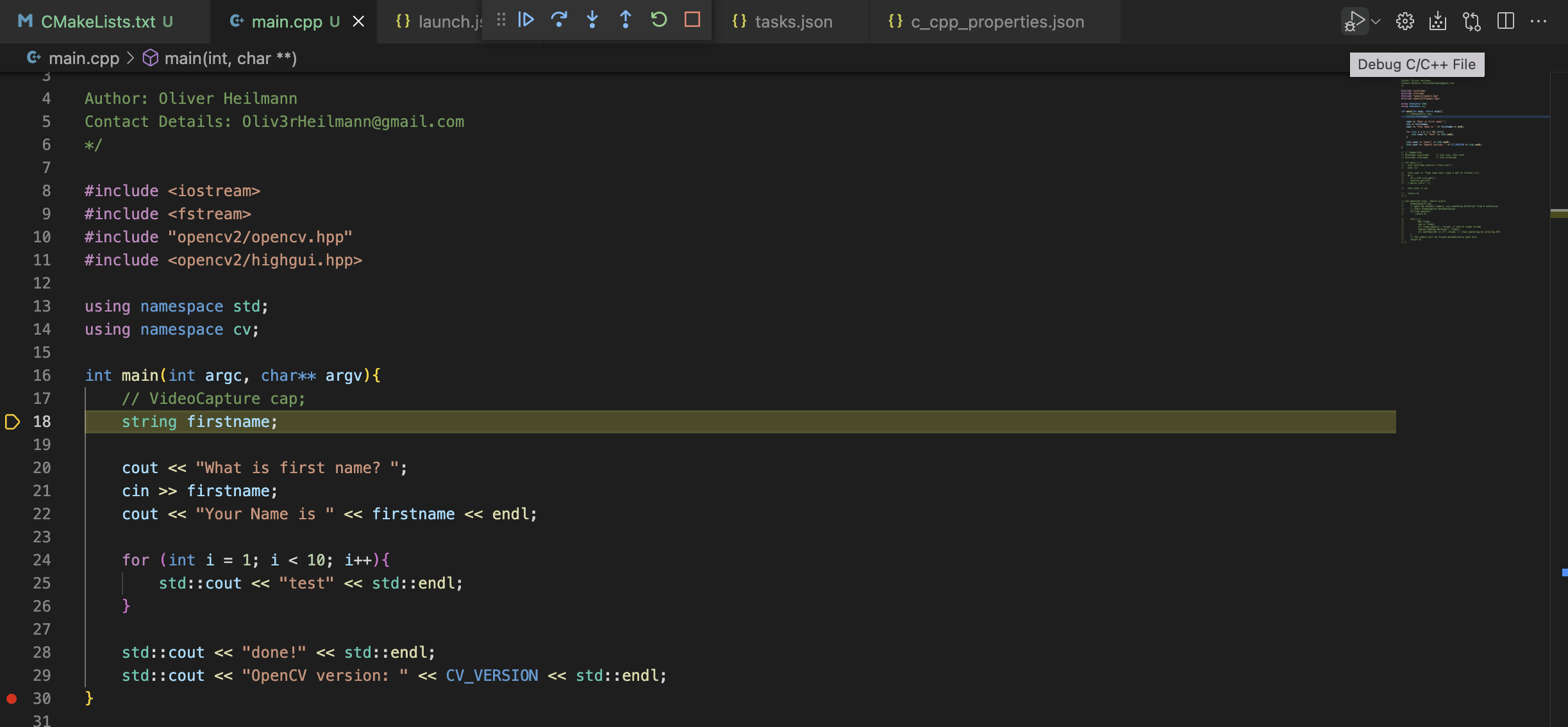 Is there a way to pass input to std::cin during debugging / in debug ...