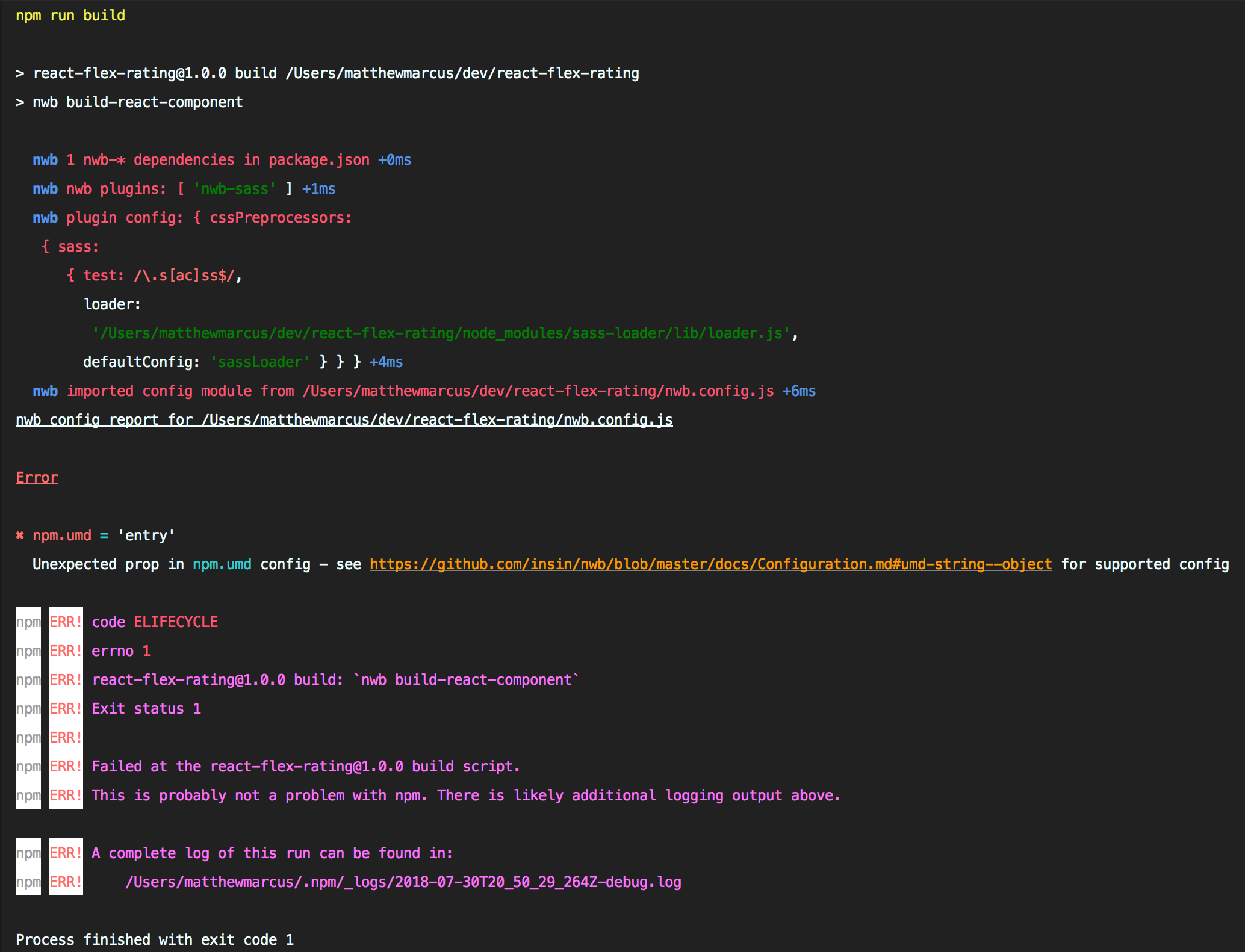 UMD won't compile. Bad Src filename. · Issue #468 · insin/nwb · GitHub