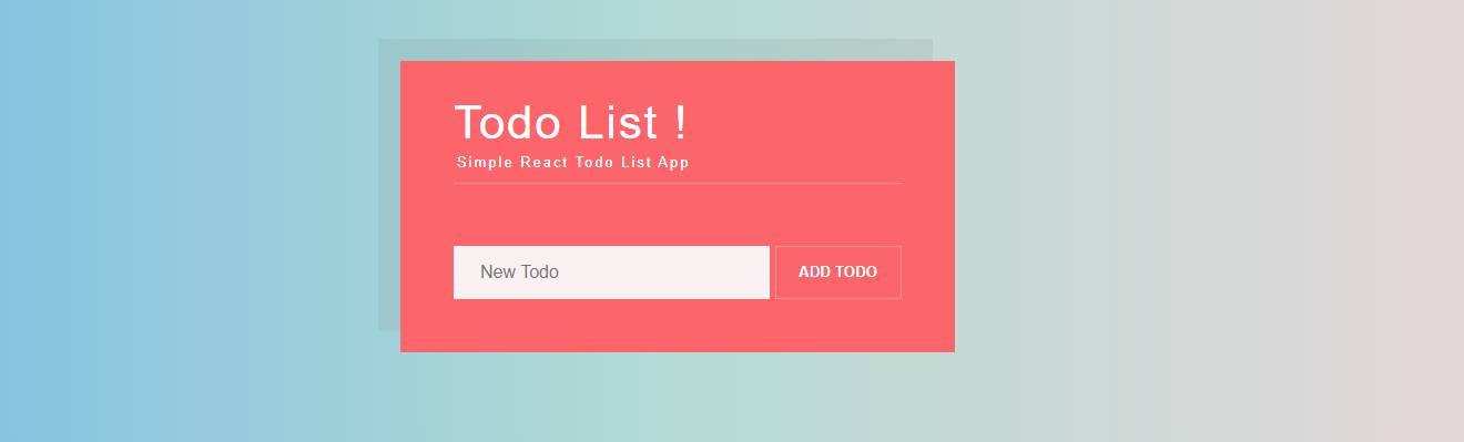 GitHub - GuillaumeAuger85/React-ToDo-List: React Forms Exercise
