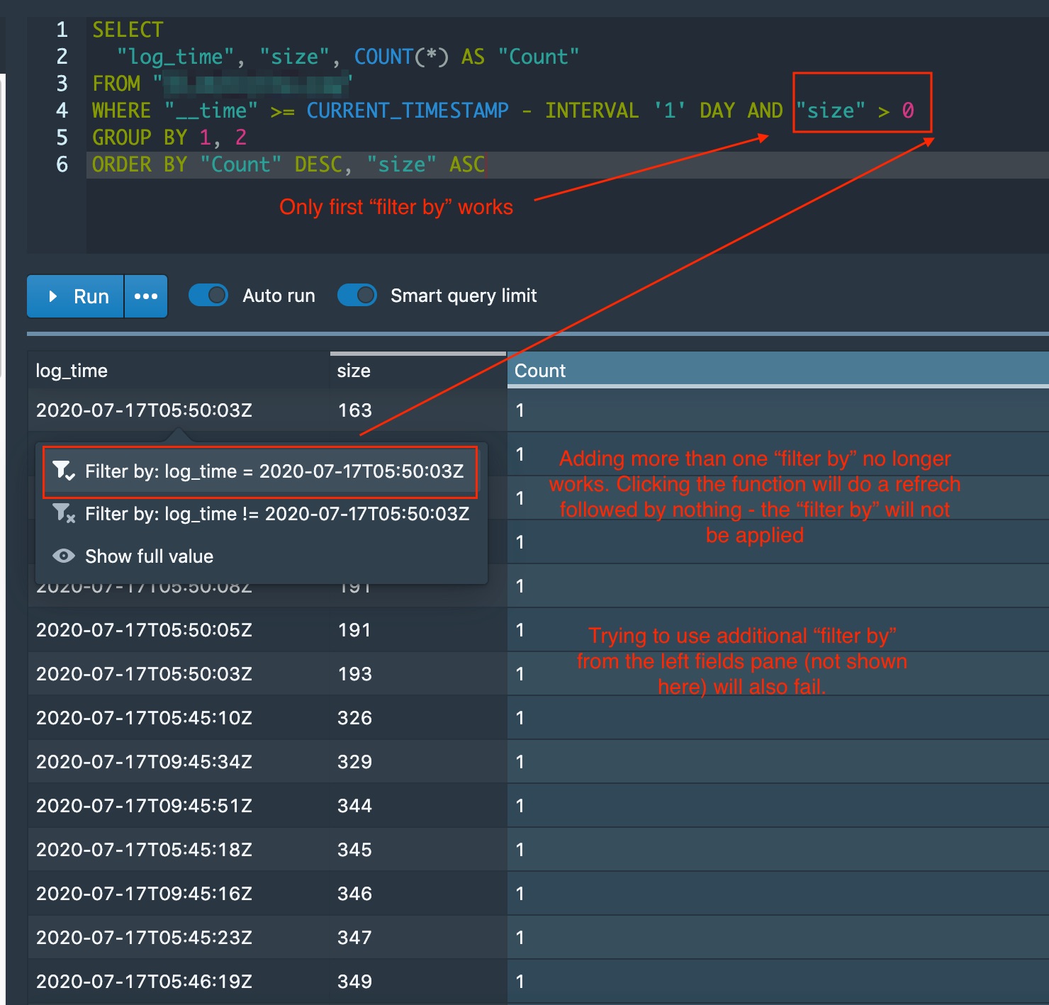 druid_console_filter_by_issue