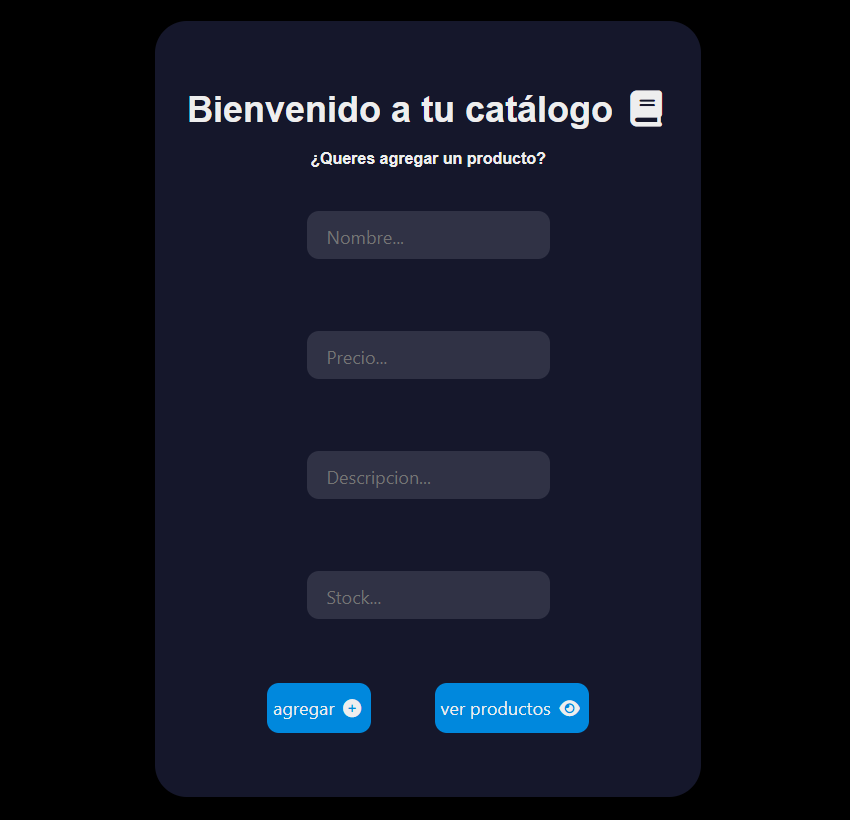 GitHub - 0xelisa/CatalogoCRUD: Catalogo de productos utilizando CRUD