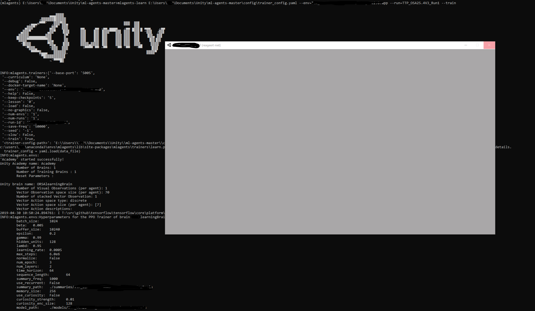 Training agent in Anaconda get a "not responding" · Issue #2000 · Unity ...