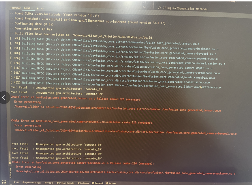 GPU 4090 error：unsupported gpu architecture · Issue 145