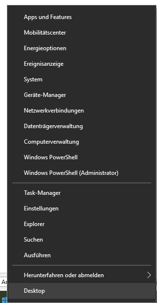 right-click menu